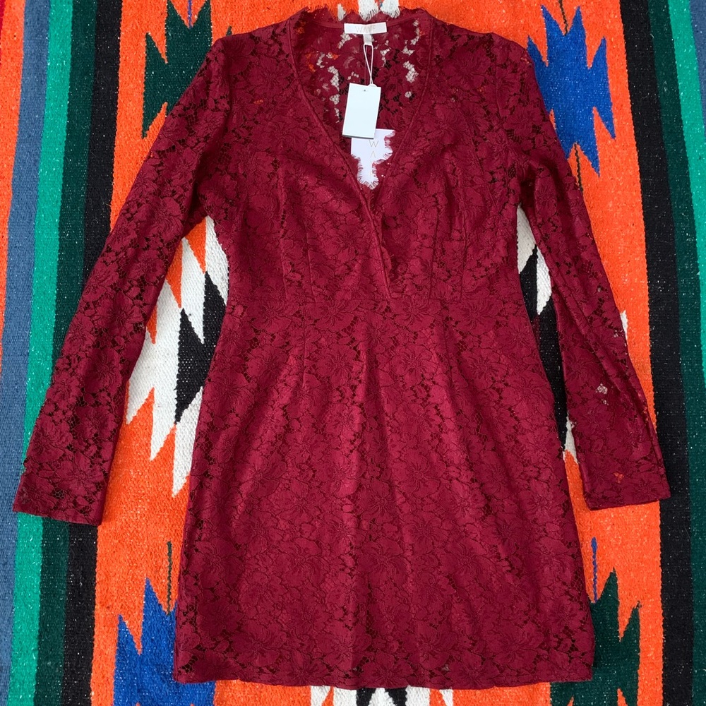 WAYF Say IT Out Loud Lace Dress Size L